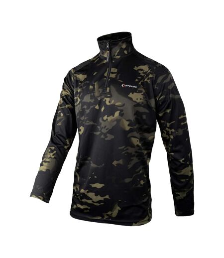 Haut De Sport Motif/style Camouflage Armour Homme Noir Speero