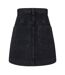 Mini Jupe Femme Noir Gris Bleu Denim Diesel-3