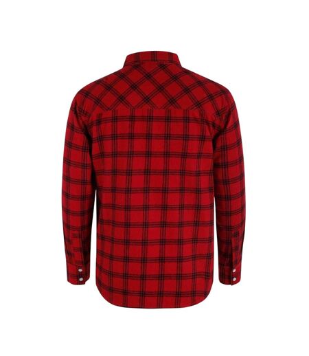 Chemise Manches Longues Motif/style Motif Écossais À Carreaux Homme Rouge Lee Cooper