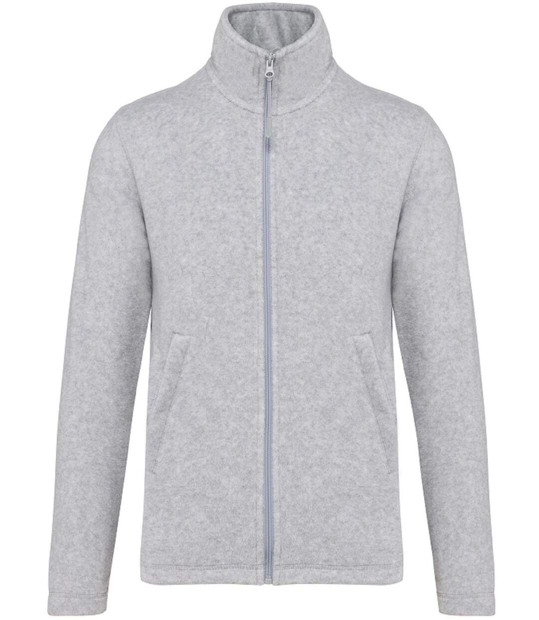 Veste micropolaire zippée - Homme - K911 - gris ash chiné