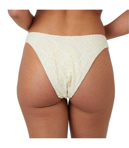 Womens/ladies Crochet Bikini Bottoms Yellow Brave Soul