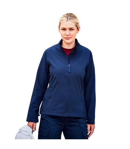 PRO RTX Womens/Ladies Double Layered Soft Shell Jacket (Navy) - UTRW9576