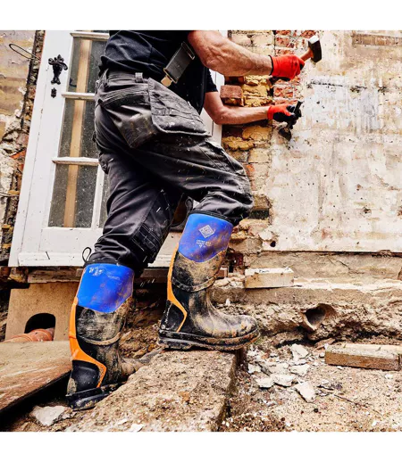 Bottines De Sécurité Adulte Bleu Orange Muck Boots