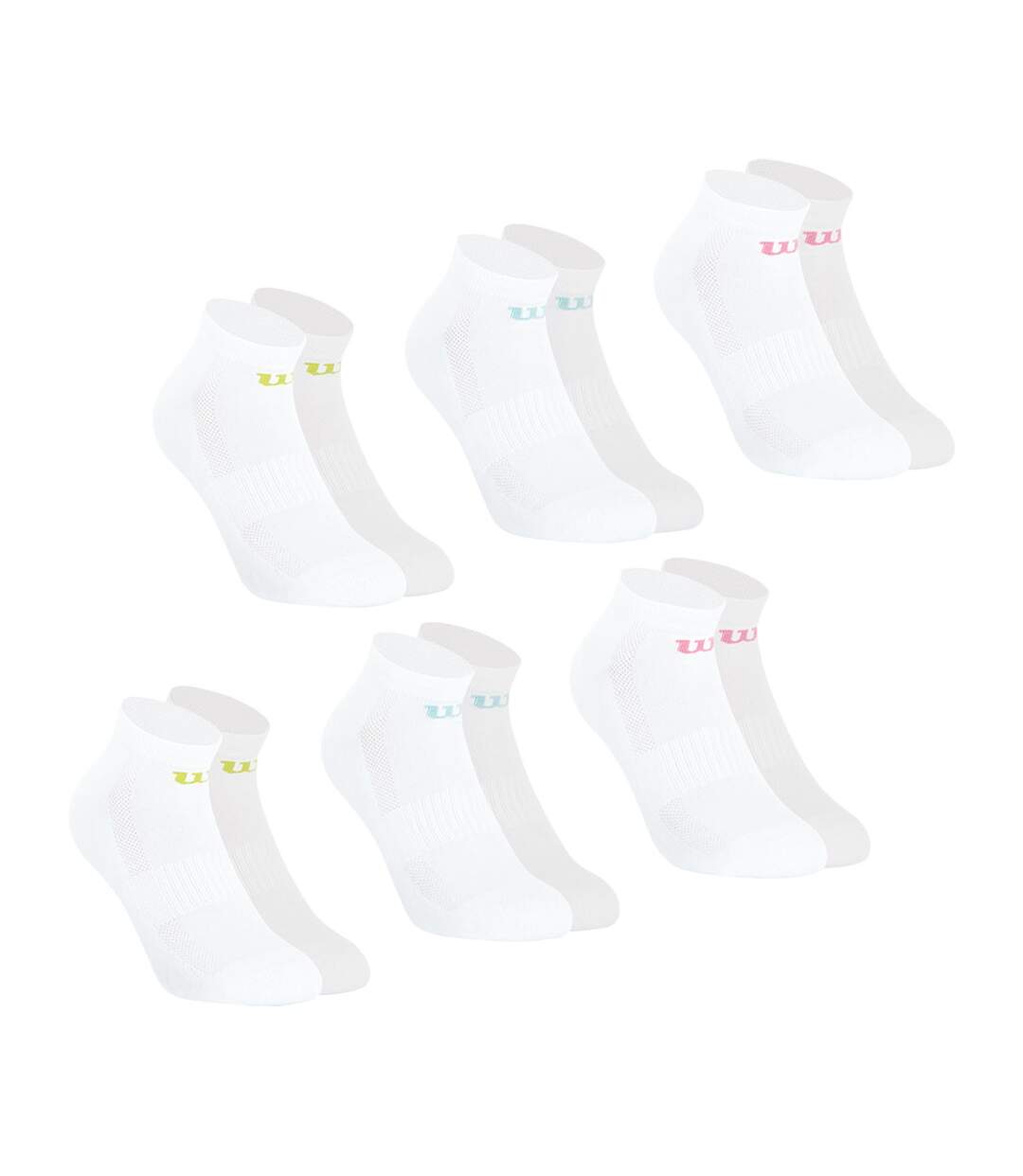 Lot de 6 paires de chaussettes basses femme Essentiel Wilson-2