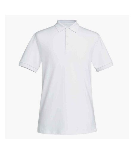 Brook Taverner Mens Hampton Cotton Polo Shirt (White)