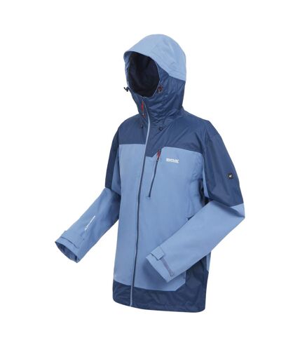 Regatta Mens Highton III Stretch Waterproof Jacket (Coronet Blue/Moonlight Denim) - UTRG9888