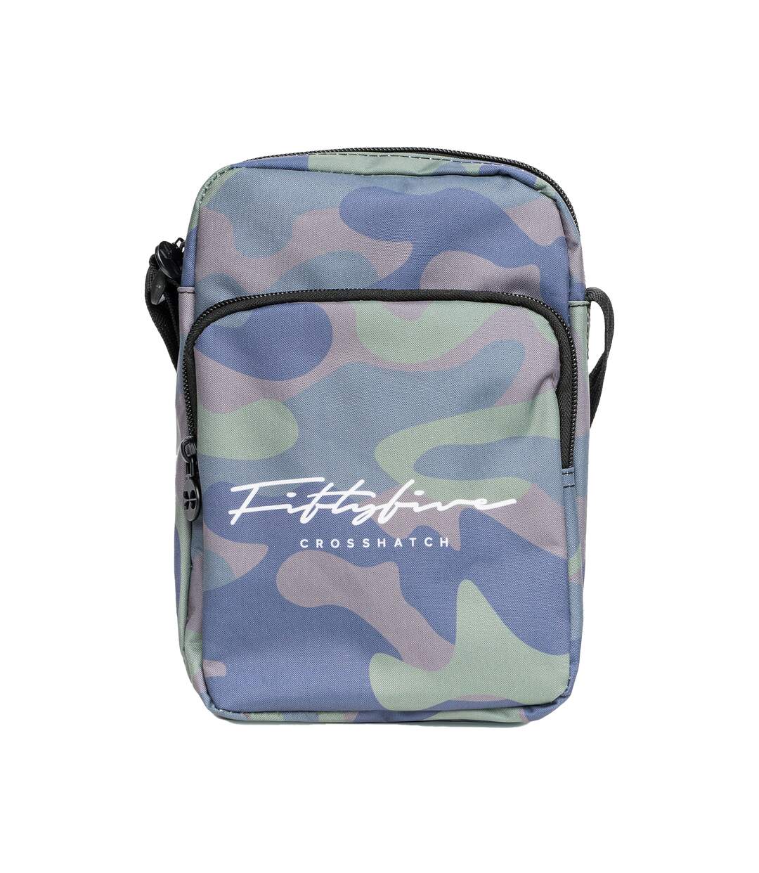 Mens demilare camo crossbody bag one size green Crosshatch