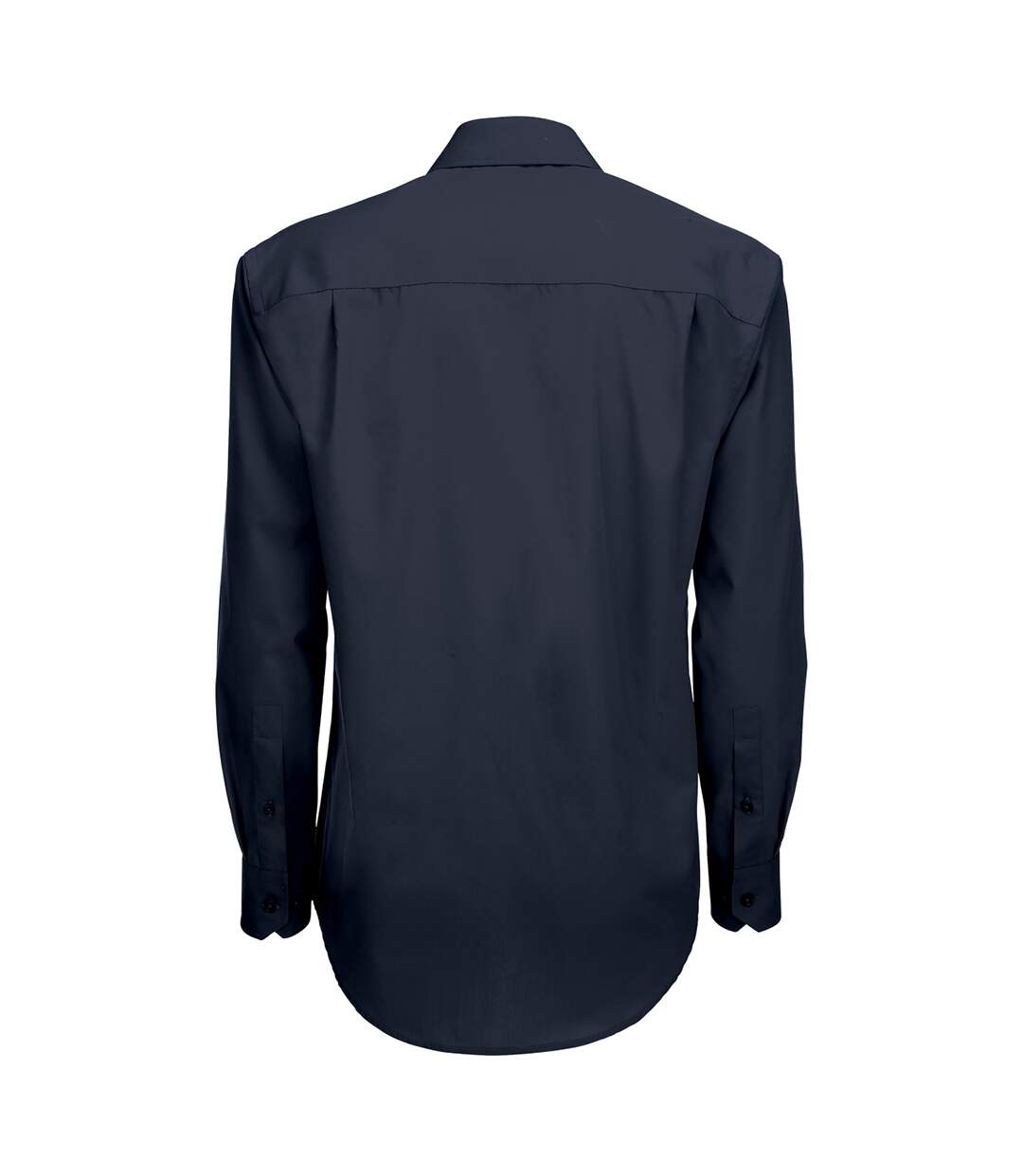 B&C Mens Smart Long Sleeve Poplin Shirt / Mens Shirts (Navy Blue)