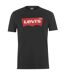 T-shirt Motif/style Aile De Chauve-souris Et Logo Homme Noir Rouge Levis-1