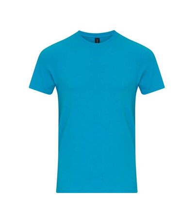 Gildan Unisex Adult Enzyme Washed T-Shirt (Caribbean Blue)