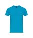 Gildan Unisex Adult Enzyme Washed T-Shirt (Caribbean Blue)