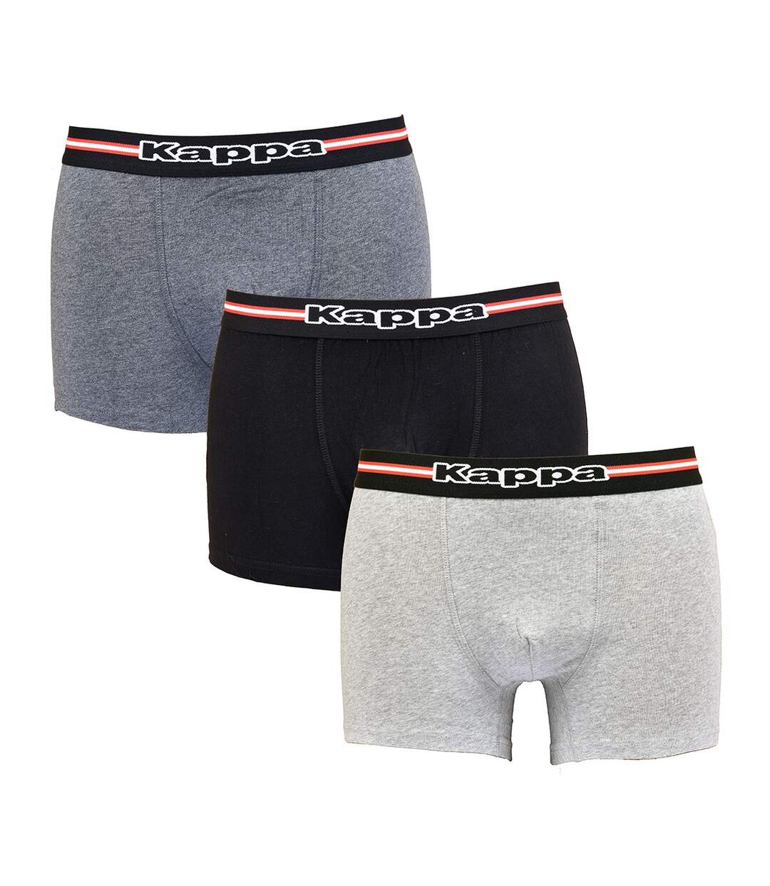 Boxer KAPPA pour Homme Qualité et Confort -Assortiment modèles photos selon arrivages- Pack de 3 Boxers KAPPA 1309-1