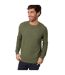 Mens Yarra Textured Regular Jumper Olive Threadbare-2