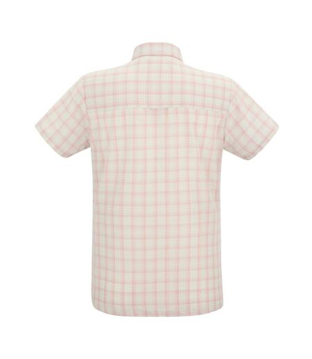 Chemisier Manches Courtes Motif/style À Carreaux Mindano Femme Rose Regatta