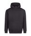 Sweat À Capuche Vision Adulte Charbon Uni Awdis-2