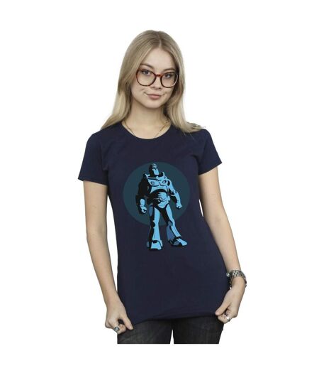 Disney Femme/Ladies Lightyear Buzz Standing Circle - T-shirt en coton (Bleu marine) - UTBI28972