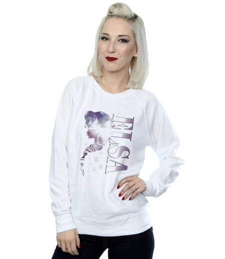 Disney - Sweat FROZEN ICE KINGDOM SILHOUETTE - Femme (Blanc) - UTBI19090