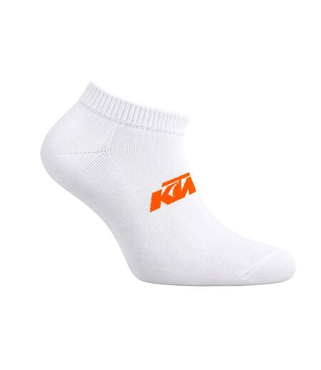 X3 paires de chaussettes blanches/oranges homme ktm 1chlcx3nr