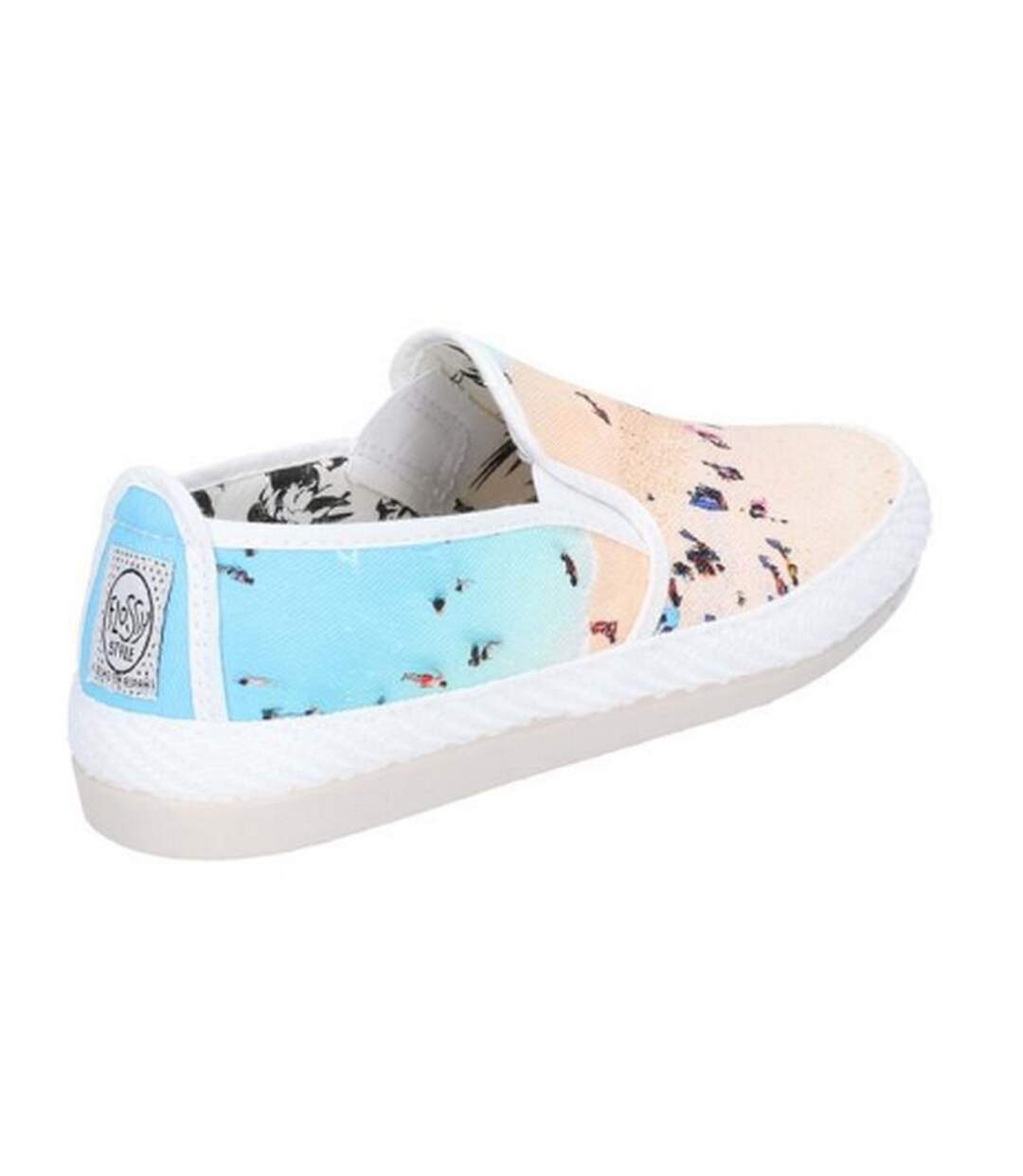 Flossy Womens/Ladies Pastel Slip On Shoe (Ecru) - UTFS6253-2