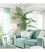 Plante Artificielle Palmier Bambou 175cm Vert-2