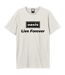 T-shirt live forever adulte vieux blanc Amplified