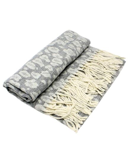 écharpe élégante en Polyester Doux grise pour Homme - Accessoire Tendance Automne Hiver