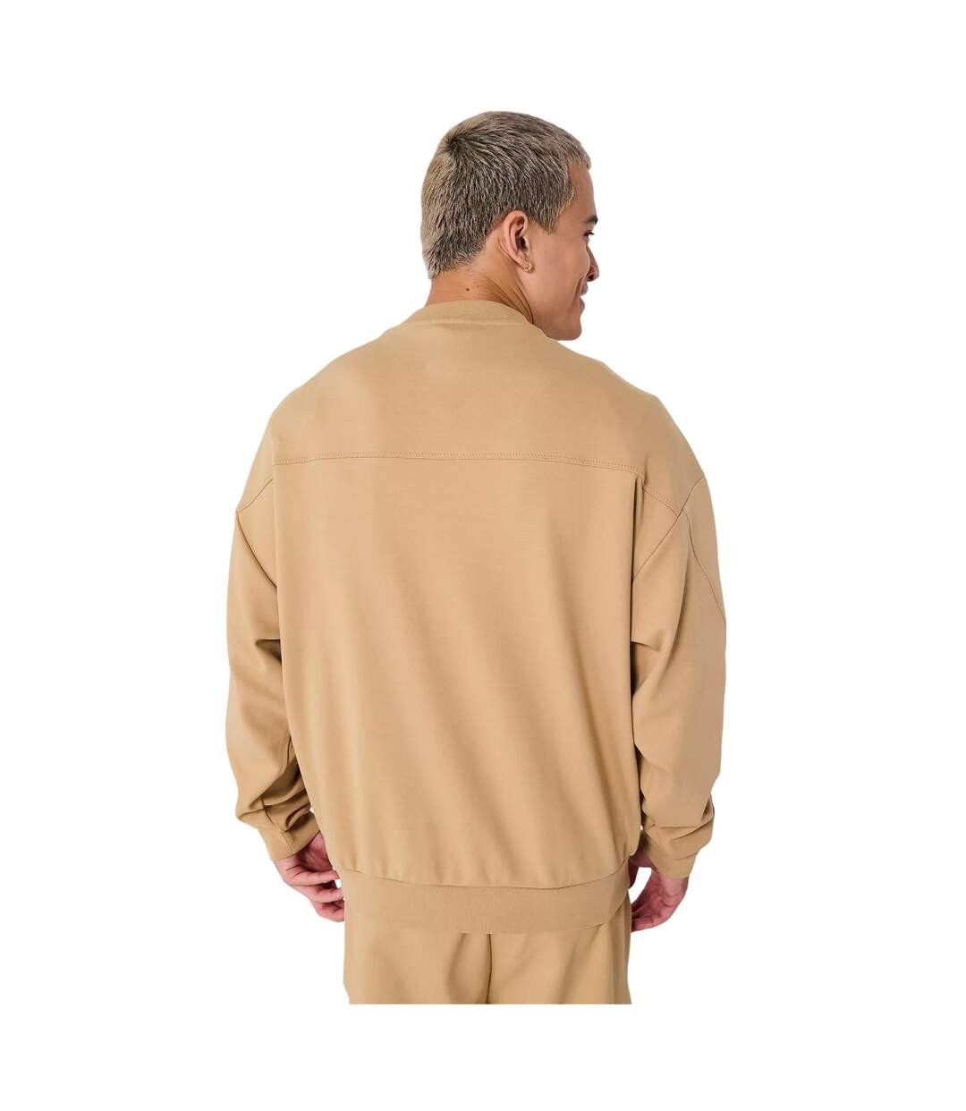 Mens Zip Pocket Regular Sweatshirt Medium Beige Hugo Boss-3