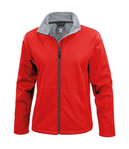 Result Core Womens/Ladies Soft Shell Jacket (Red)
