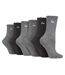 Ladies 6 Pack Bamboo Boot Socks | Cute Scalloped Top Socks-1