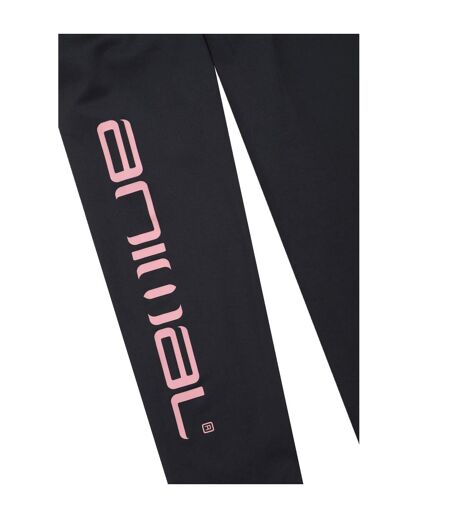 Haut Thermique Piste Femme Noir Vif Animal