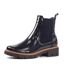 Bottines Motif/style Verni Peace Femme Bleu Lunar-3