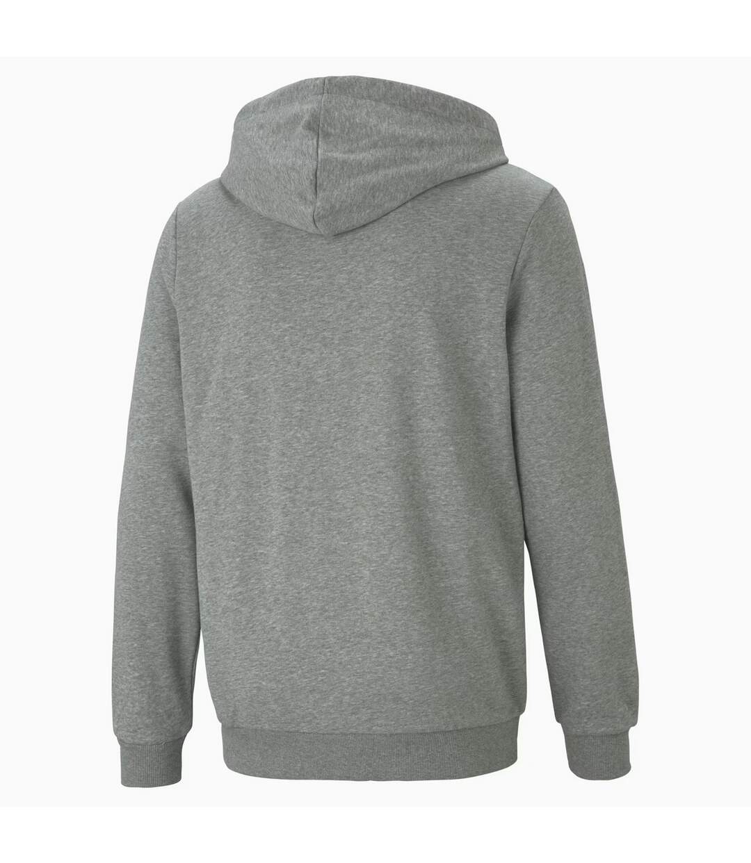 Womens/ladies Ess+ Taped Full Zip Hoodie Grey Puma-2