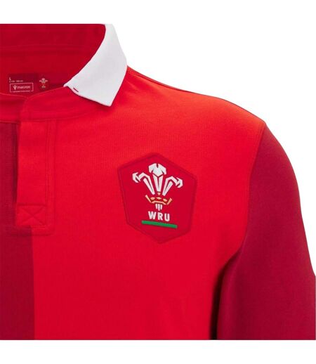 Haut De Rugby Homme Rouge Wales RU