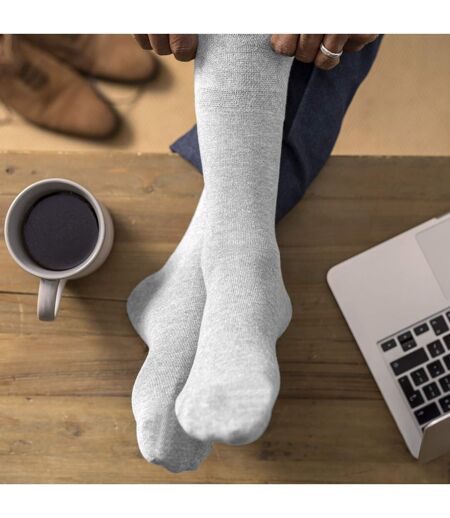 2 Pack Mens Diabetic Bamboo Extra Wide NON ELASTIC Socks