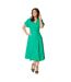 Robe mi-longue femme vert Principles