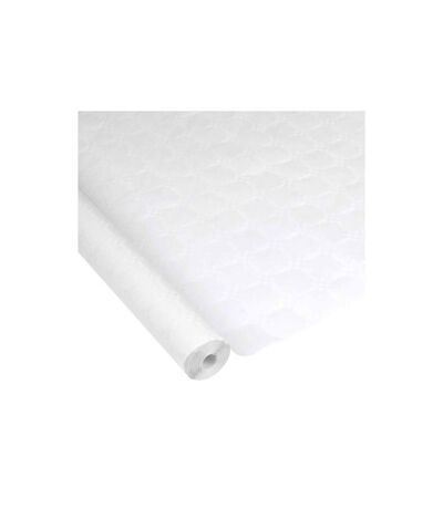 Nappe Papier Damassée 1,18x5m Blanc