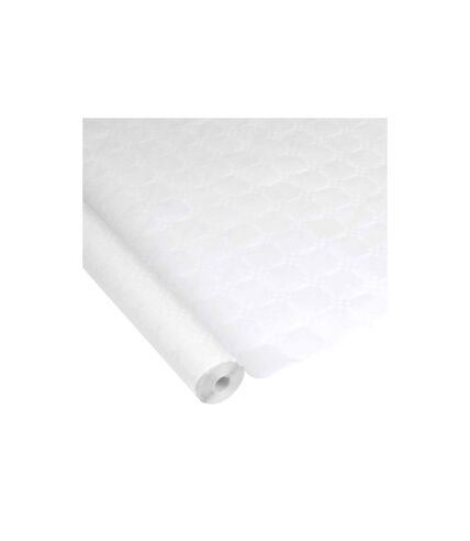 Nappe Papier Damassée 1,18x20m Blanc