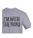 Unisex Adult I'm With The Band T-shirt Grey AWD-3
