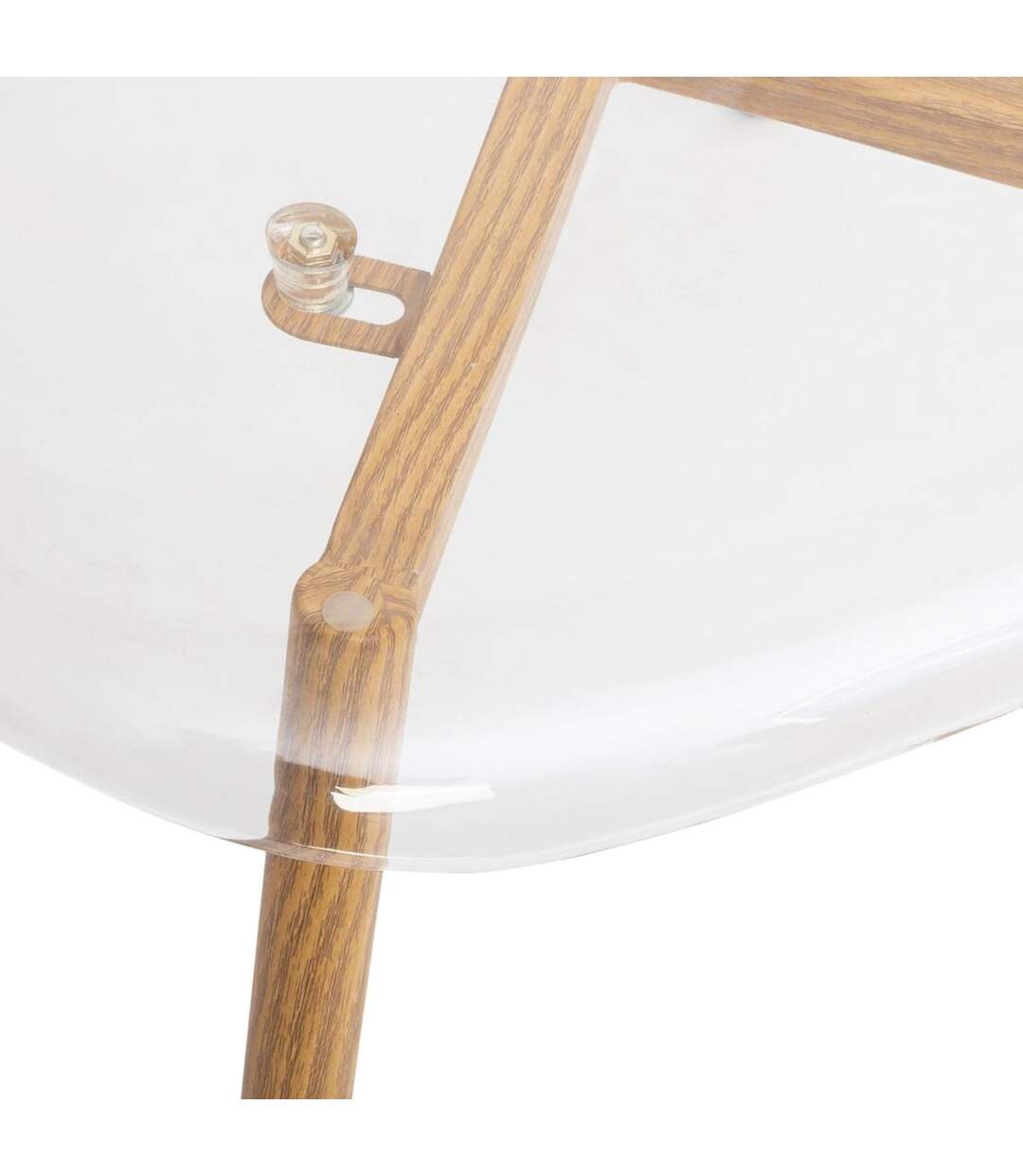Lot de 4 Chaises Thao en polycarbonate - Transparent et Beige-4