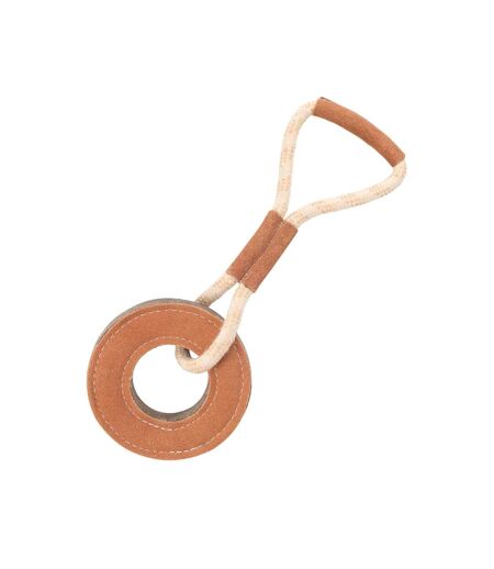 Tug ´n´ play ring suede rope dog toy one size brown/beige Benji & Flo