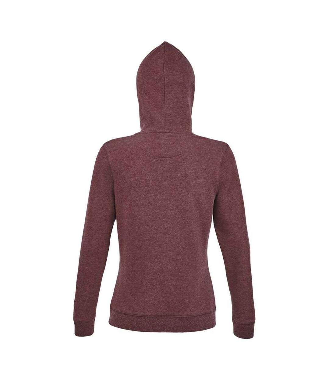 Sweat spencer femme pourpre chiné SOLS