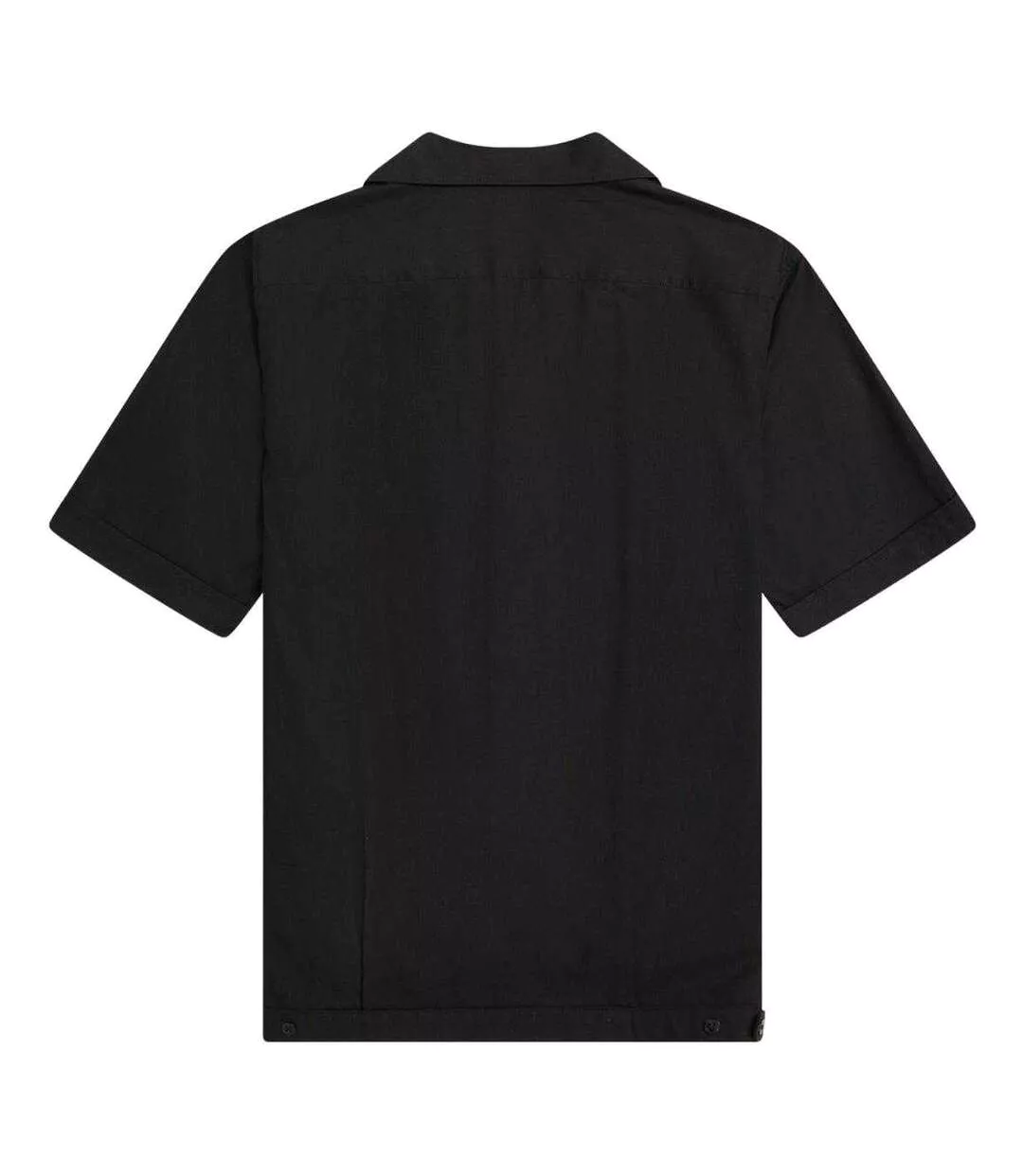 Chemise De Bowling Manches Courtes Homme Noir Fred Perry-2