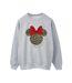 Disney Sweat-shirt de Noël Minnie Mouse léopard Femme/Ladies (Gris sportif) - UTBI29364-1