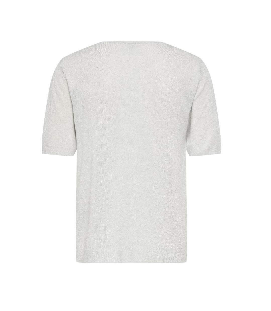 T-Shirt gris perle femme jdy laya-2