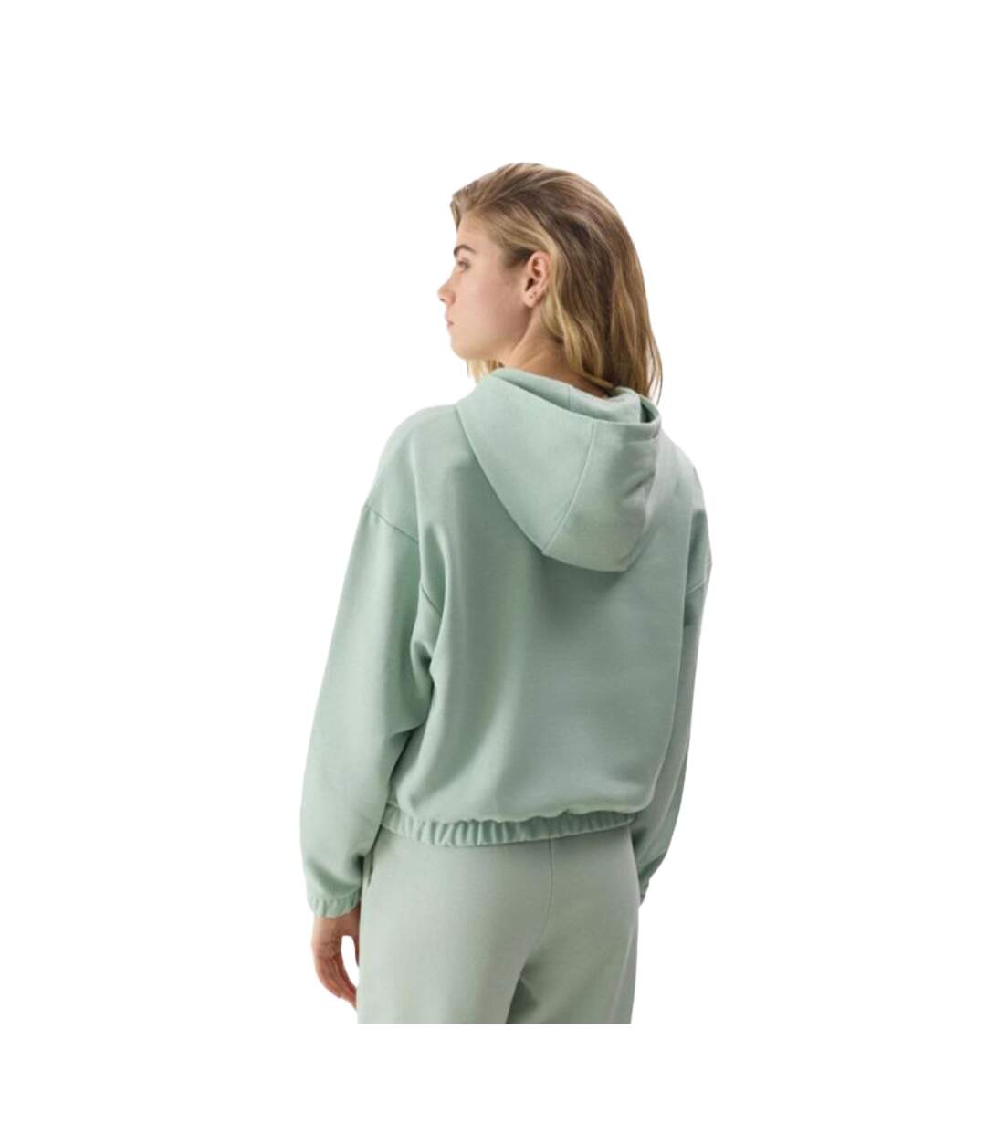 Sweat À Capuche F1057 Femme Vert 4F-3