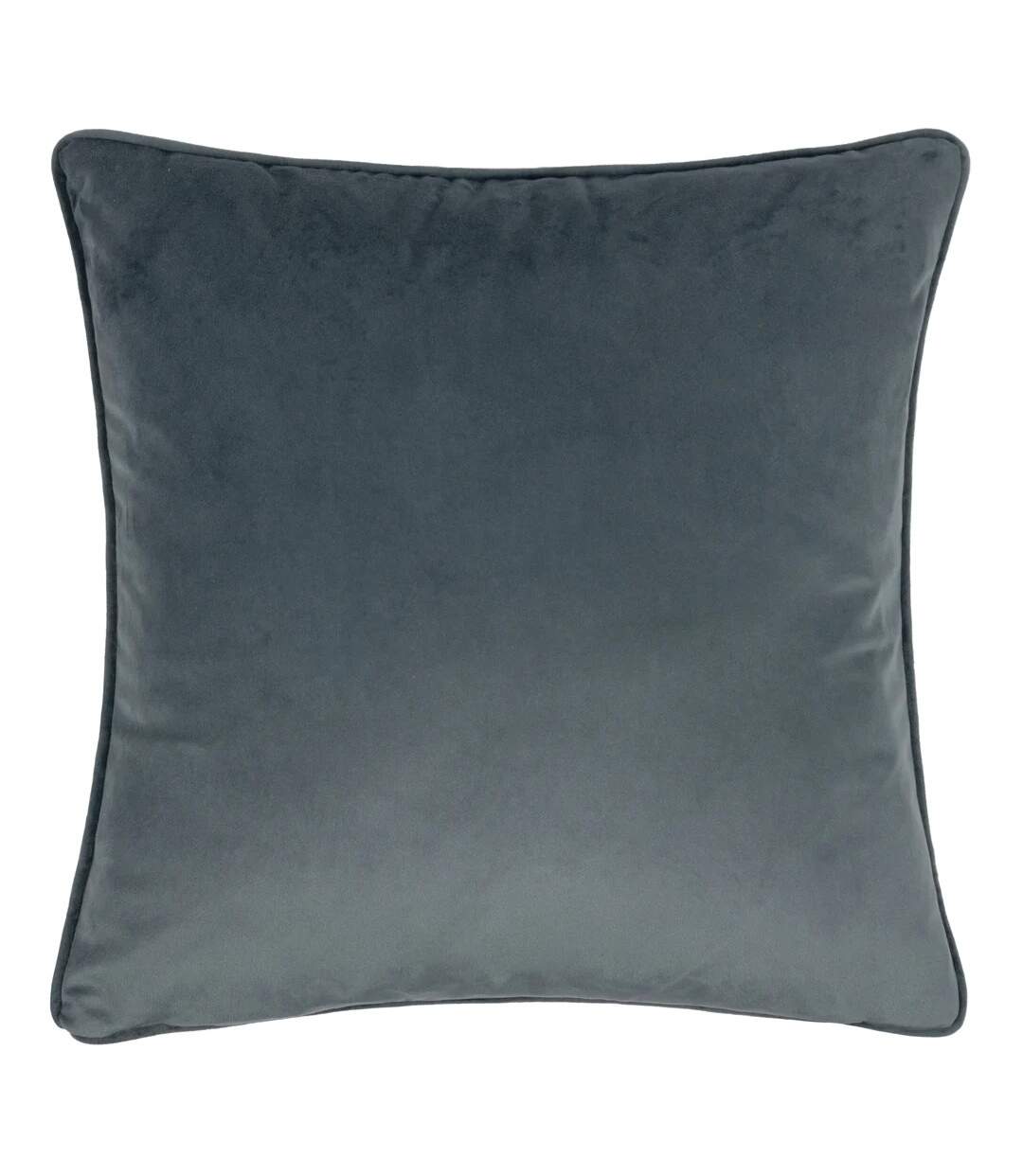 Chatsworth topiary piped cushion cover 43cm x 43cm petrol/mink Evans Lichfield-2