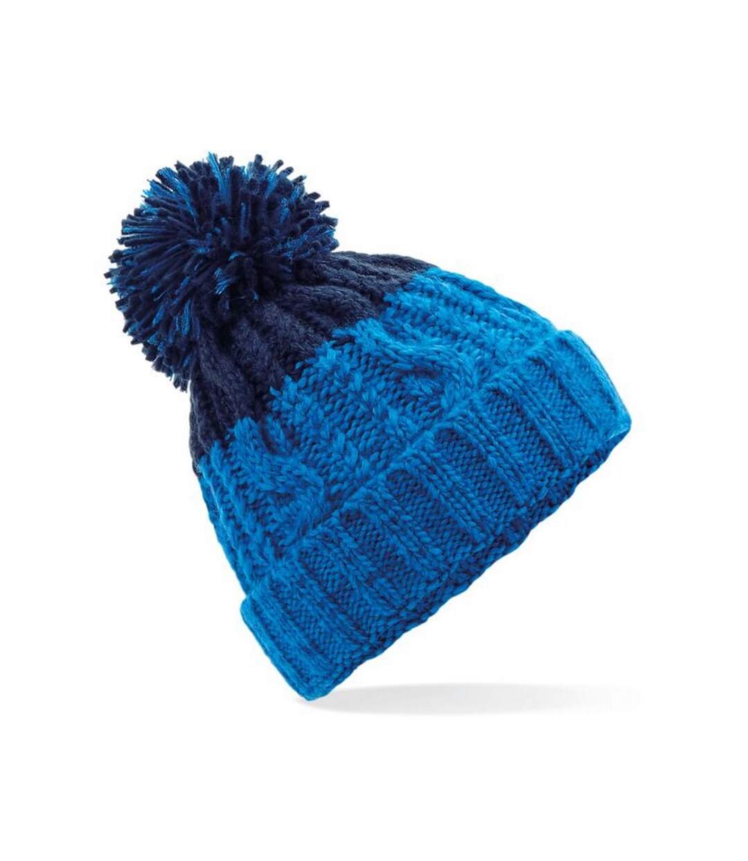 Bonnet Apres Adulte Azur Bleu Marine Oxford Beechfield-1
