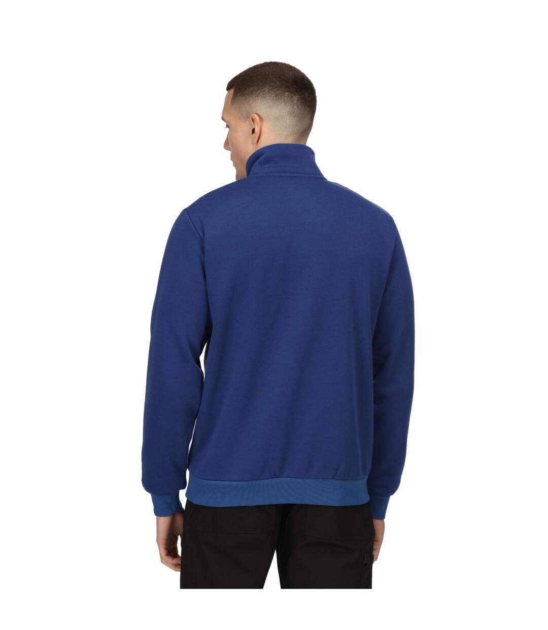 Mens pro quarter zip sweatshirt new royal Regatta-4