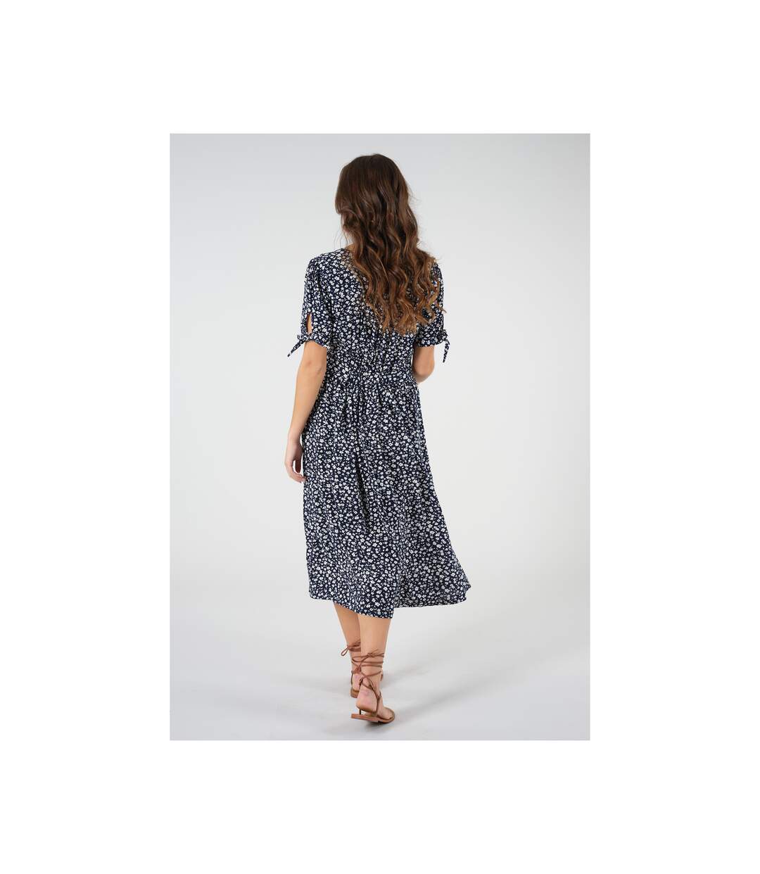 Robe midi à imprimés fleuris GLORIA-5