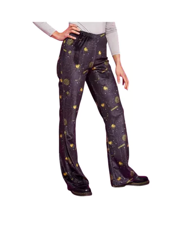 Pantalon Motif/style Céleste Femme Noir Jaune Or Labyrinth